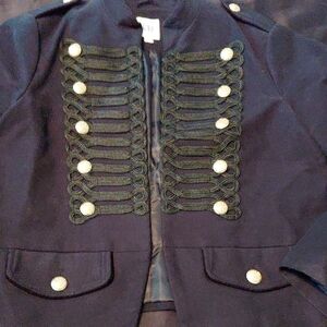 GAP Dark Blue Military Blazer with Gold Accents